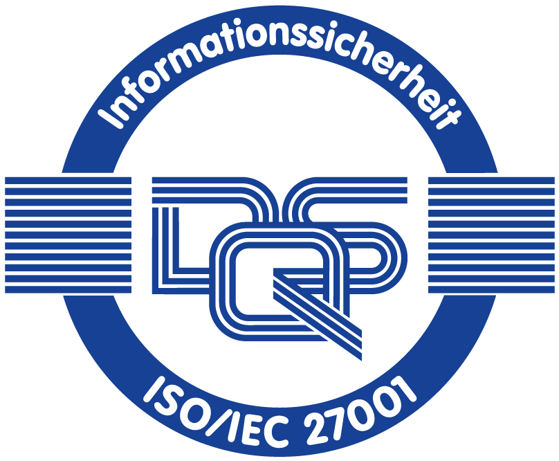 Zertifikat für die Informationssicherheit nach ISO 27001